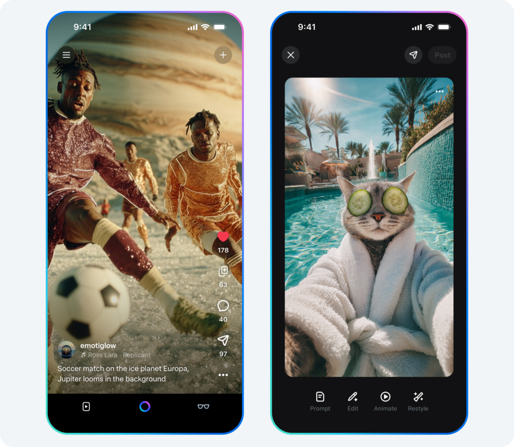 Meta запускає стрічку з короткими AI-відео в стилі TikTok 2