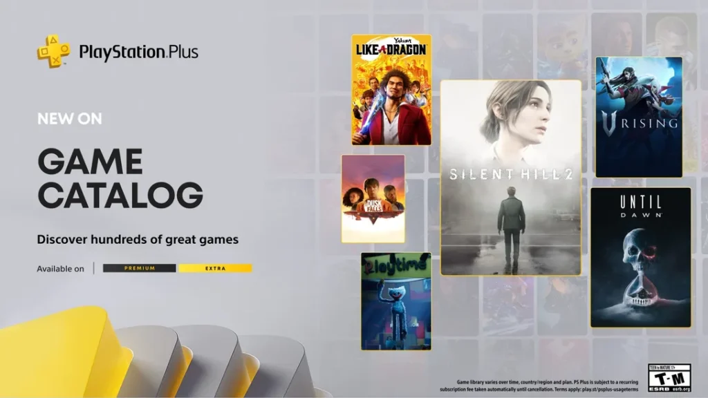 Поповнення PlayStation Plus у жовтні: Silent Hill 2, Until Dawn, V Rising, Yakuza: Like a Dragon та інші 1
