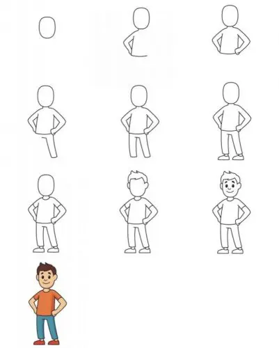 Як Намалювати Людину в Одязі: Глибокий Покроковий Посібник 1