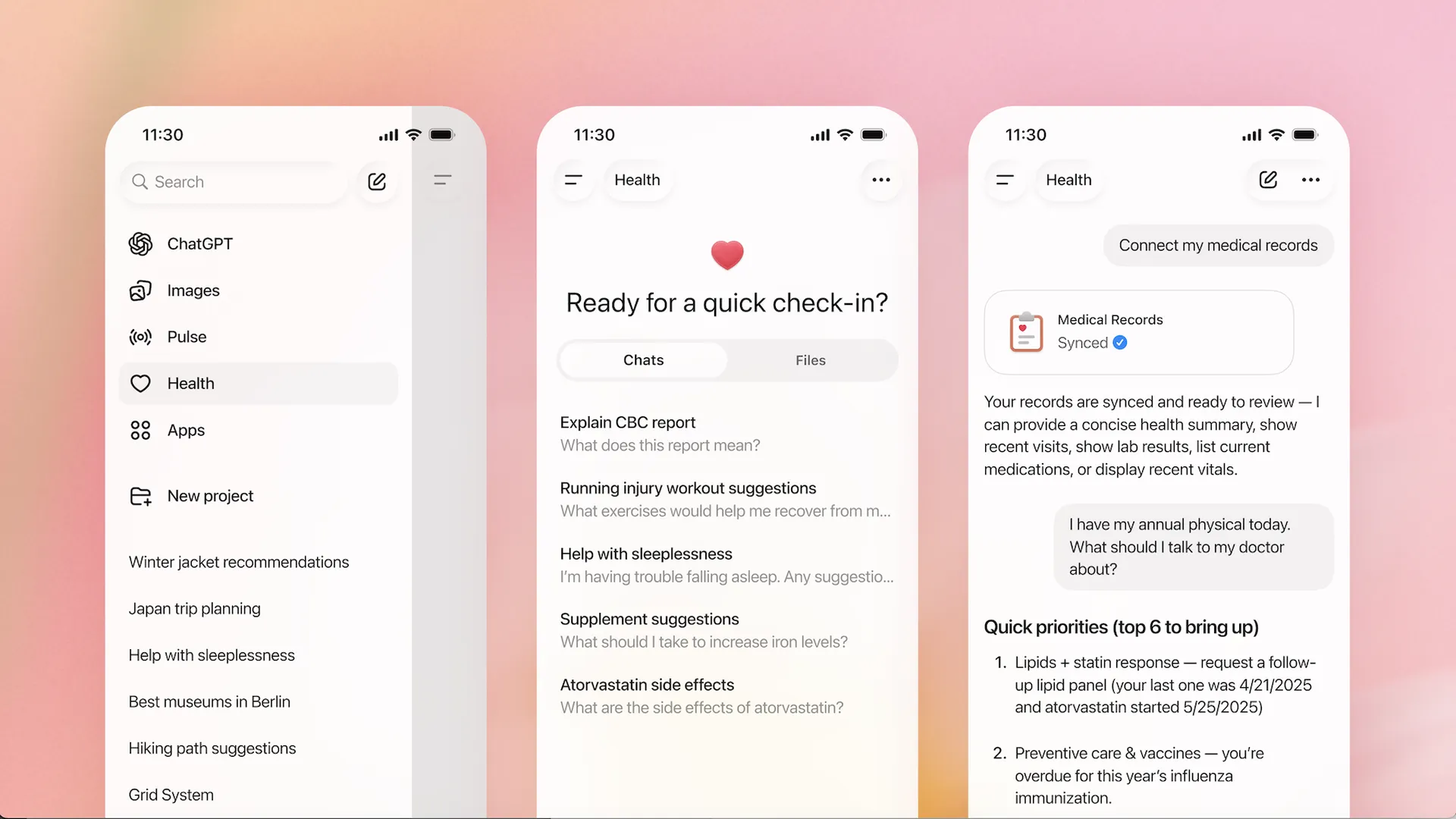 OpenAI запустила "захищений" розділ ChatGPT Health для медичних консультацій 2