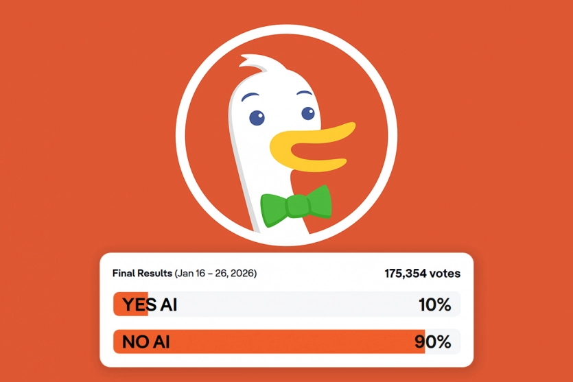 Опитування DuckDuckGo: “Ні” пошуку з ШІ сказали 90% зі 175 тис. користувачів браузера 1