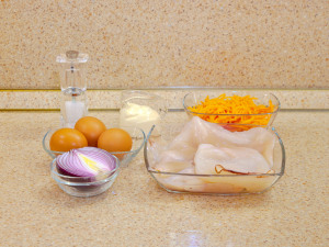 Салат з кальмарами, млинцями та морквою по-корейськи 1