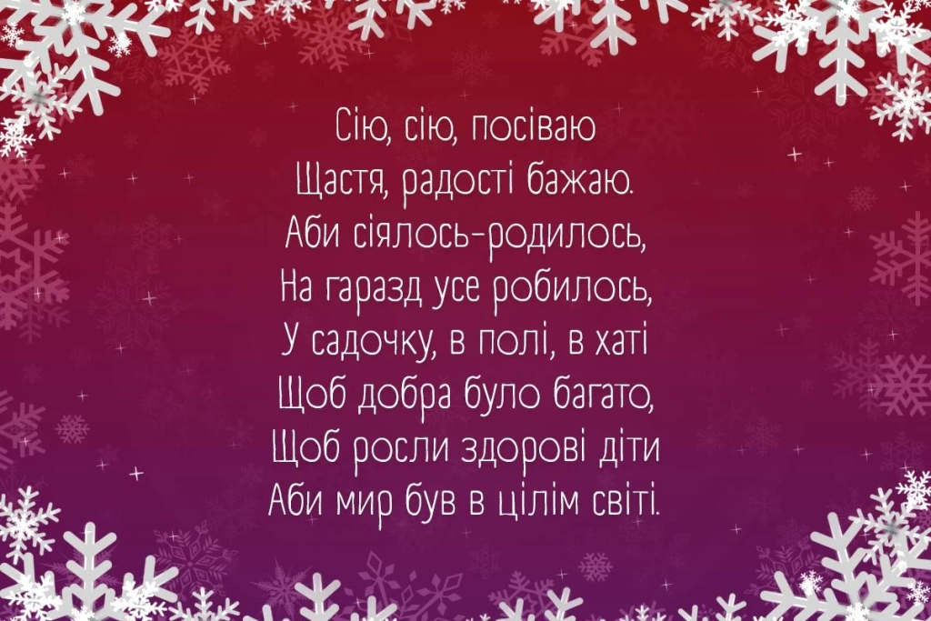 Сію, вію, посіваю: прості посівалки на Новий рік 2026 для хлопчиків