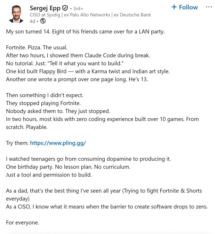 День народження з Claude Code: підлітки створили з нуля 10 ігор за 2 години 2