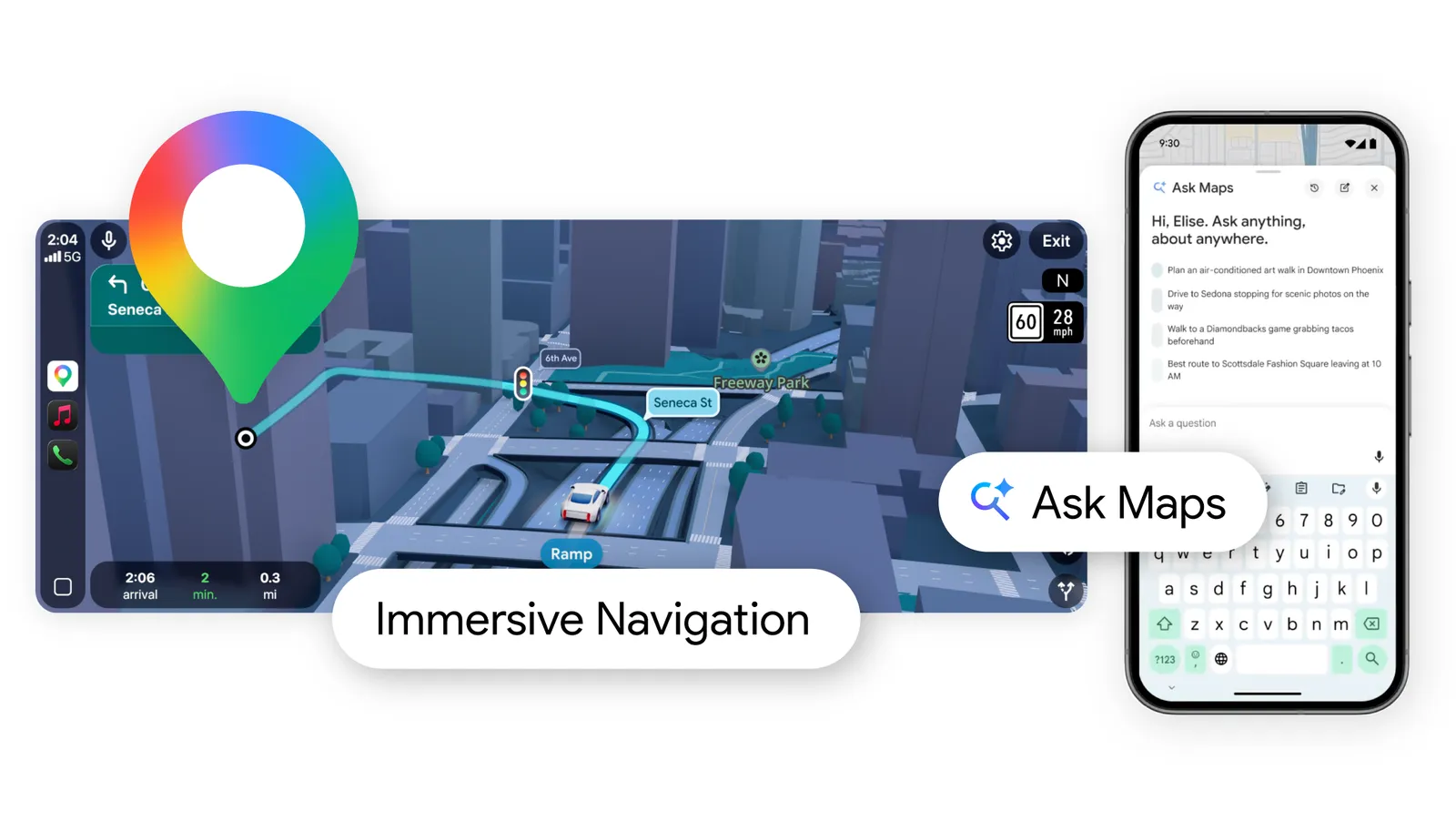 Google Maps отримав 3D-навігацію для водіїв і чатбот Gemini 2