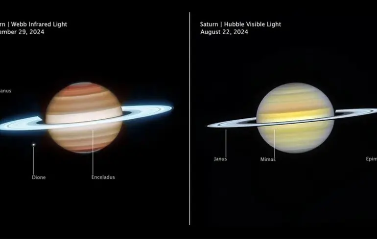 Який вигляд має Сатурн - Габбл і Джеймс Вебб зробили нові знімки - фото 1