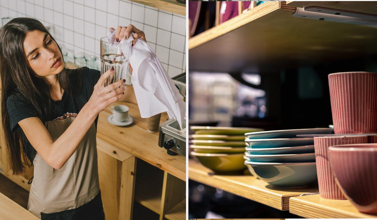 Чи треба витирати посуд після миття: що буде, якщо залишати його мокрим