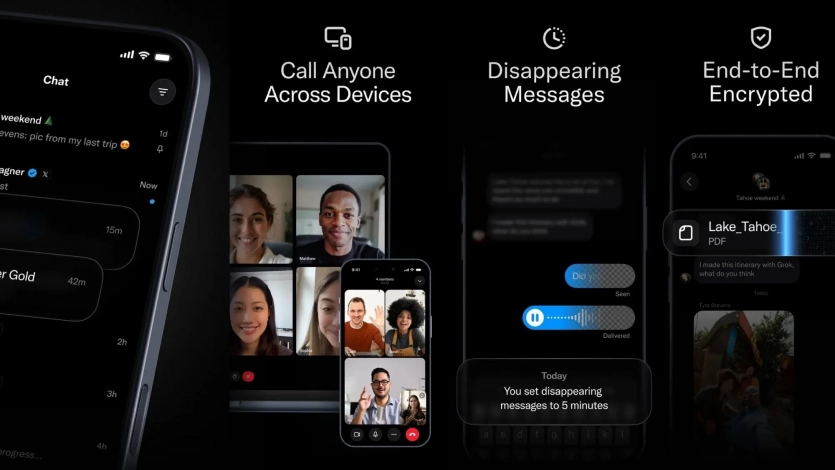 Ілон Маск критикує WhatsApp і Signal: X офіційно презентує свій месенджер XChat 4
