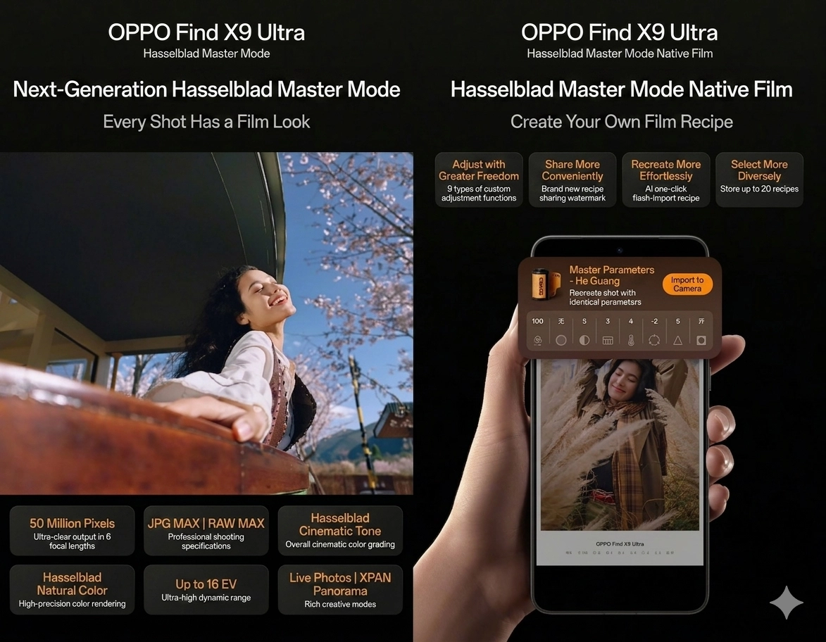 Камера більше не потрібна? У OPPO Find X9 Ultra динамічний діапазон на 16 рівнів, RAW MAX та 6 фокусних відстаней. 2