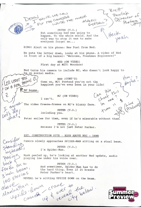 Marvel представила перші сторінки сценарію "Людина-павук: Абсолютно новий день". 3