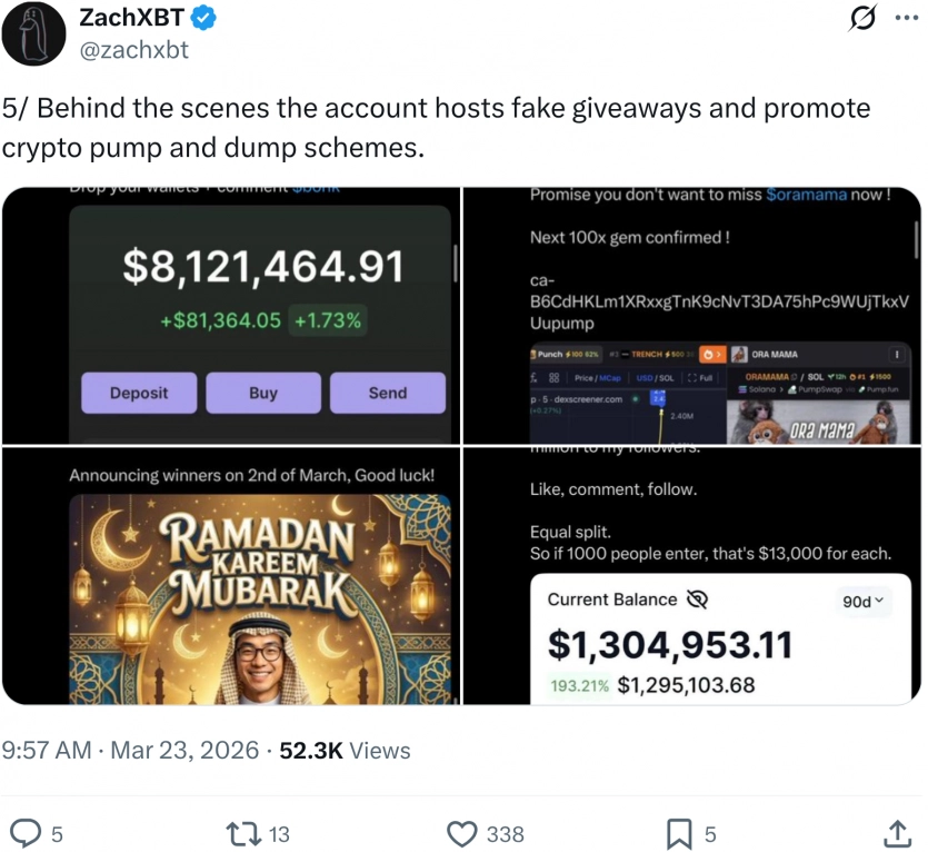 Ончейн-детектив викрив криптошахраїв, які заробляли на фейках у Х про війну на Близькому Сході 6