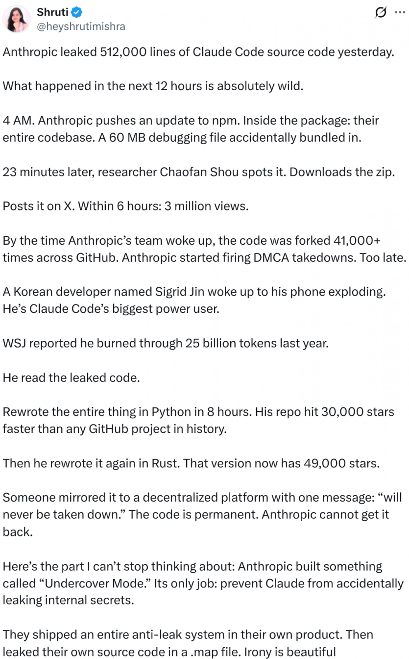 Постійний ШІ-агент, "тамагочі" та сумніви розробників: які таємниці Anthropic розкрив витік Claude Code 3