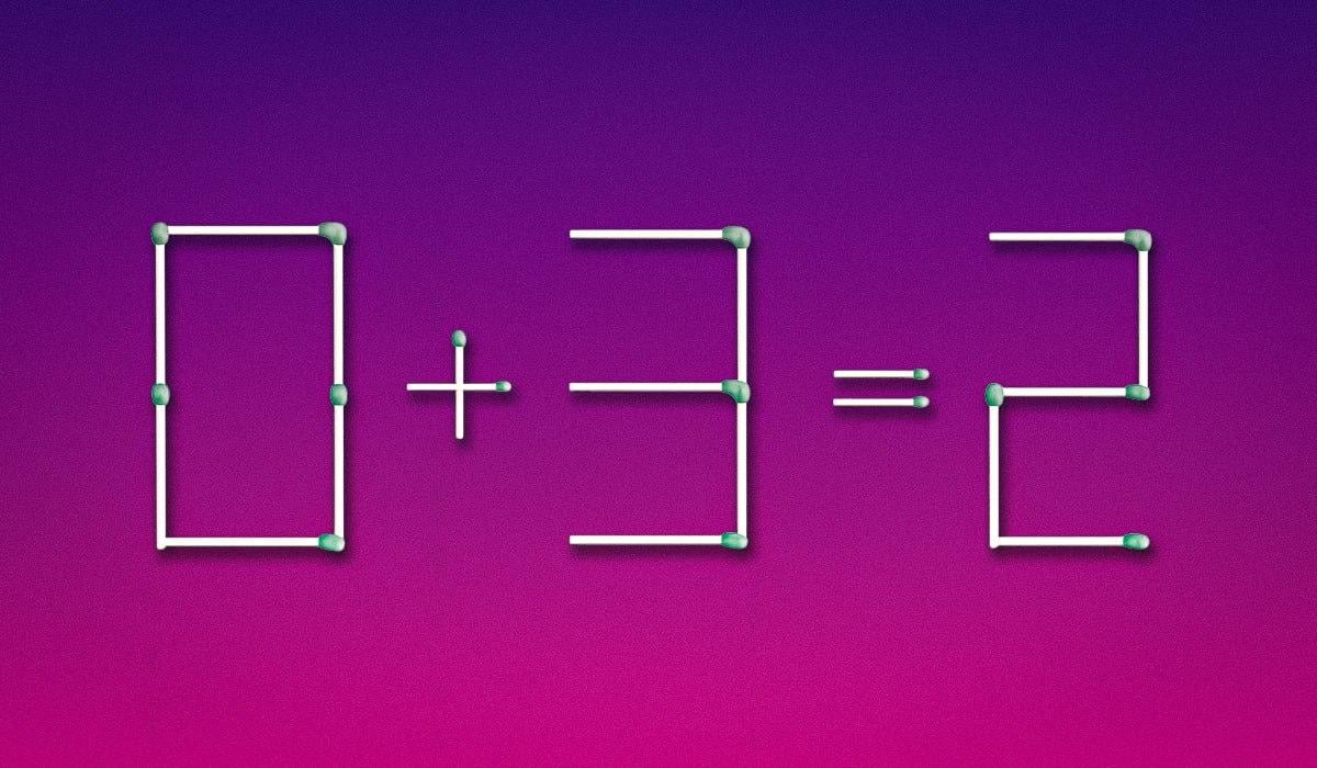 Треба перетягнути один сірник, і рівняння стане правильним: головоломка для геніїв