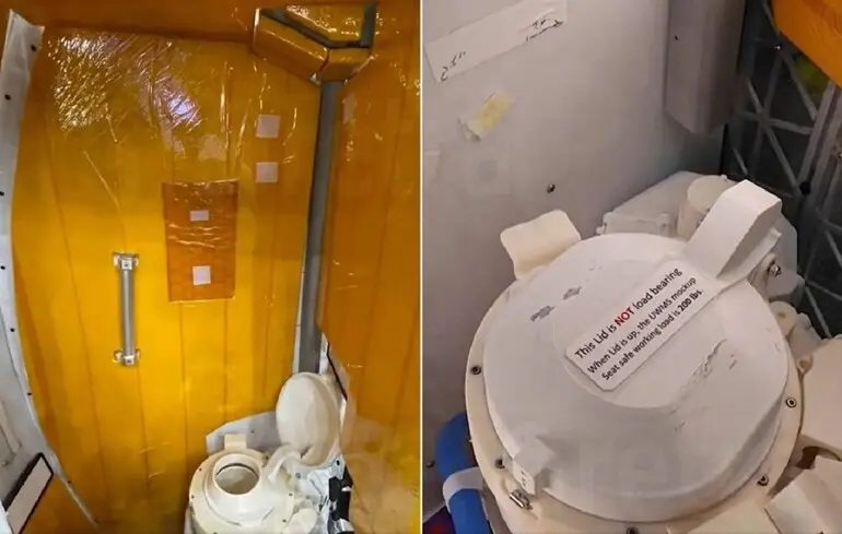 У космонавтів місії Артеміда стався збій у туалеті - у космосі замерзла сеча. 1