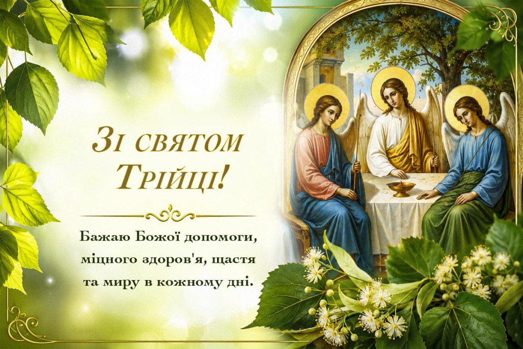 Українці відзначають православну Трійцю: яскраві листівки та вітання з нагоди свята 2 Українці святкують православну Трійцю: барвисті листівки та привітання зі святом