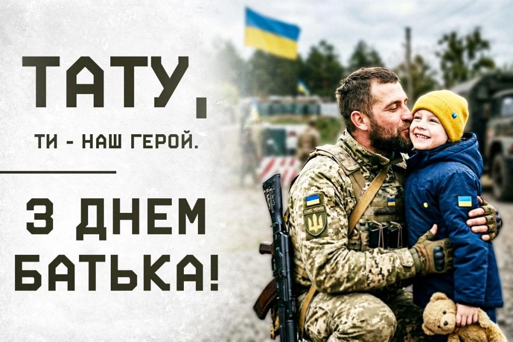 Тато, ти – найкращий: вітання та листівки до Дня батька 2026 6 Тату, ти – найкращий: привітання та листівки у День батька 2026