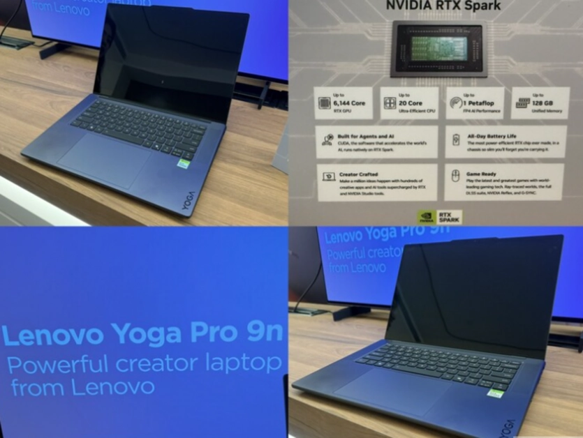 Yoga Pro 9n: перший ноутбук Lenovo з Nvidia RTX Spark з'явився на Computex 2026 1