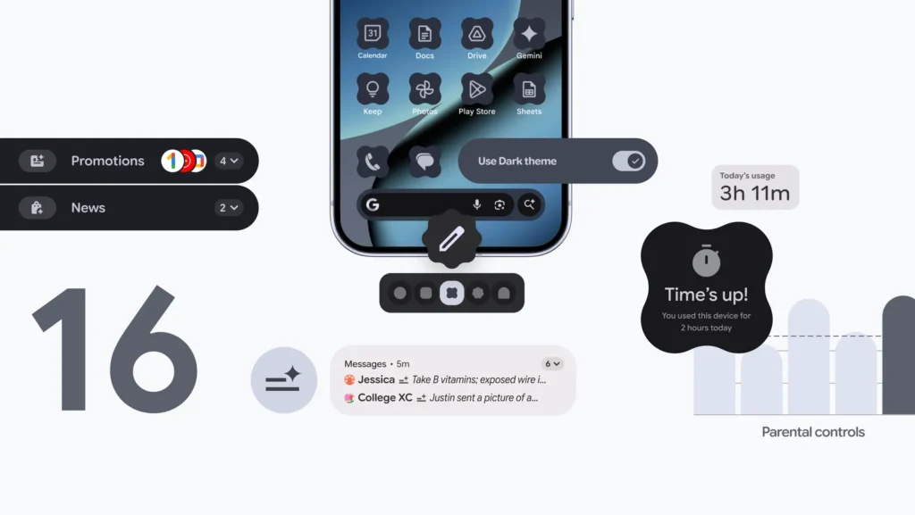 Android 16 отримав смарт-повідомлення та розширені налаштування 1