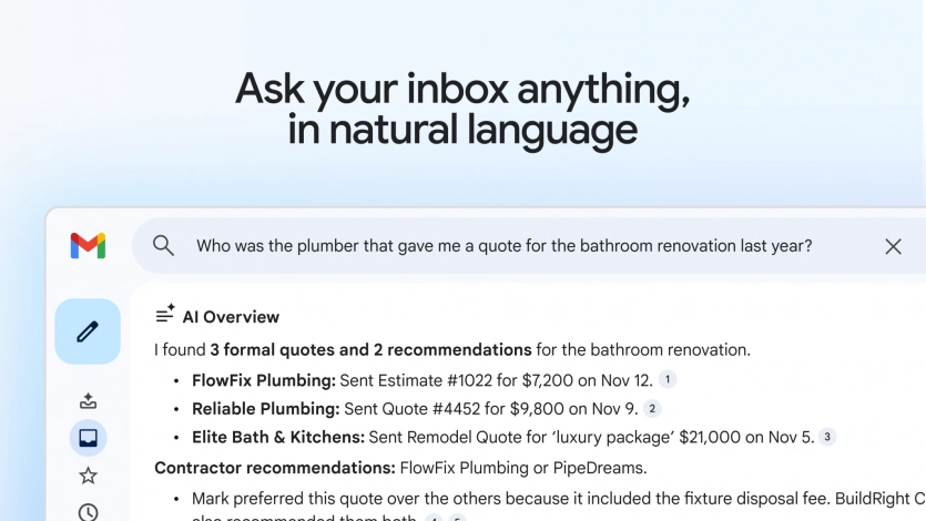 Google додала Gemini 3 в Gmail: тепер ШІ читатиме вашу пошту 1