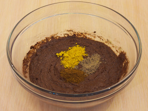 Кекс з шоколадом і бананами на манці 8